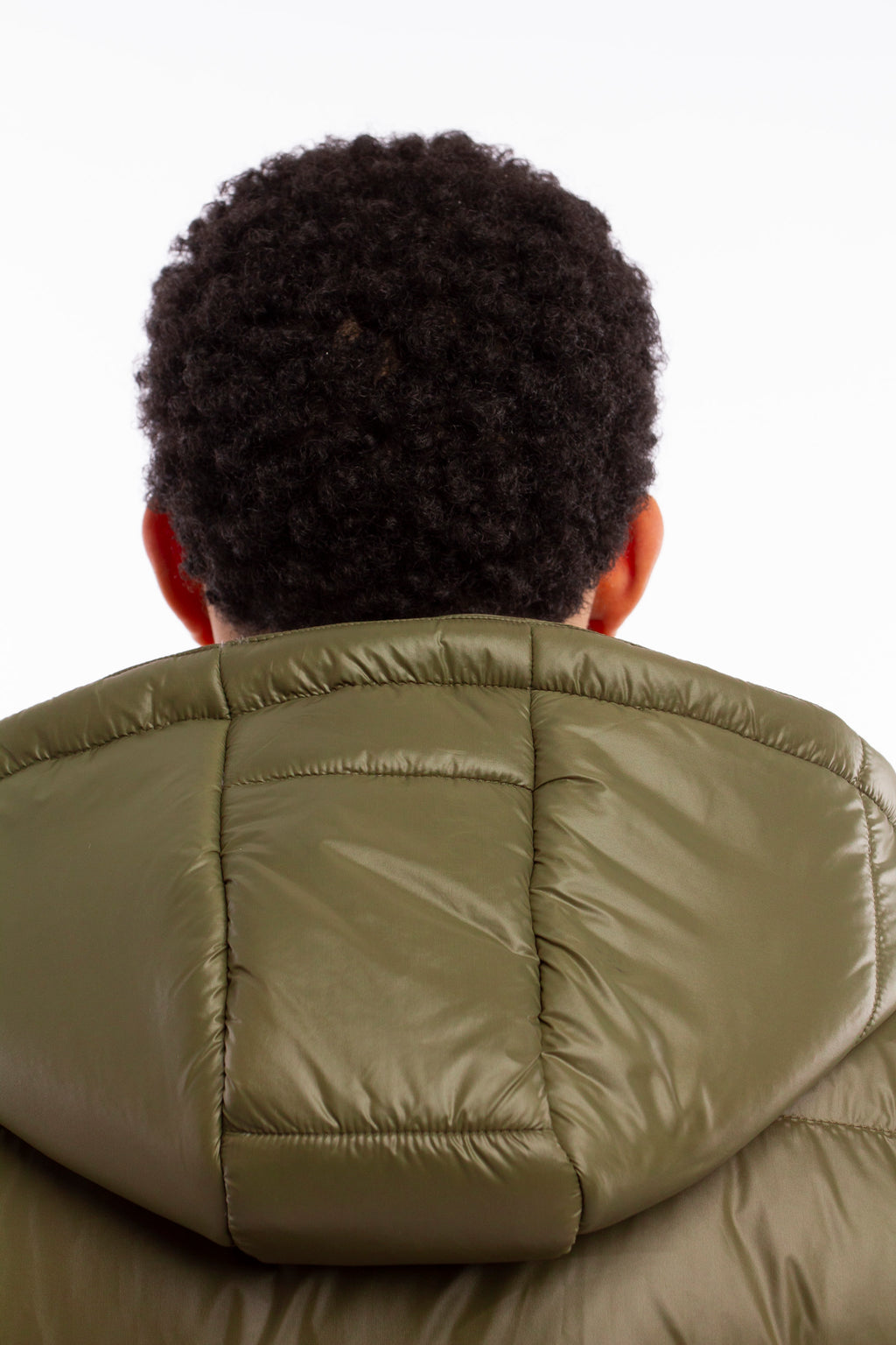 ARCÉVE The Mont Jacket - Rear view of the men's technical winter jacket - Khaki